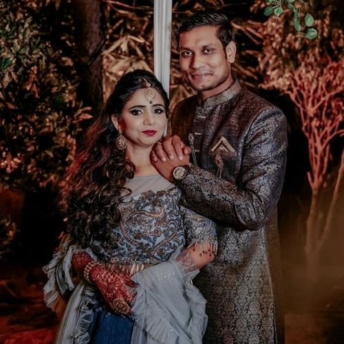 Aastha Jha with her husband Prashant Kumar