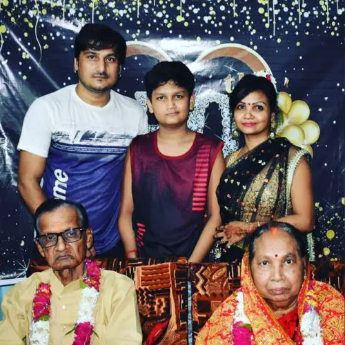Alka Jha with her Family