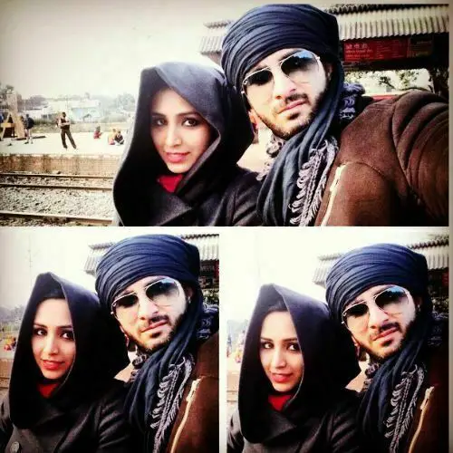Behzaad with his wife