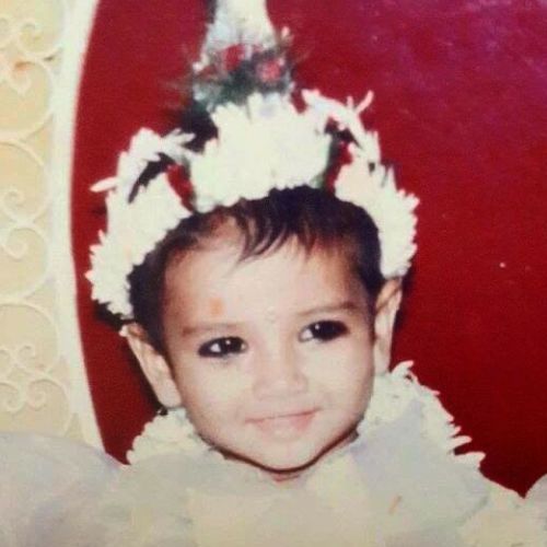 Chandni Saha's childhood picture