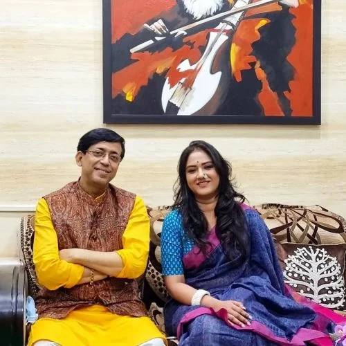 Chandni with renowned producer Snehashish Chakrabarty