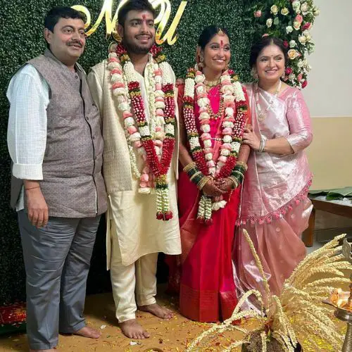 Chhaya with her family