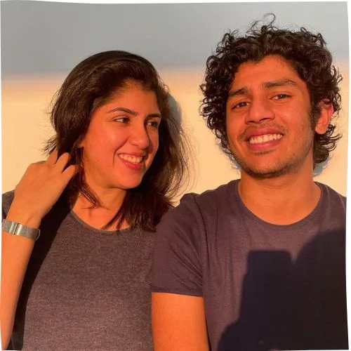 Hridhu Haroon with his mother Mumthaz Shibu