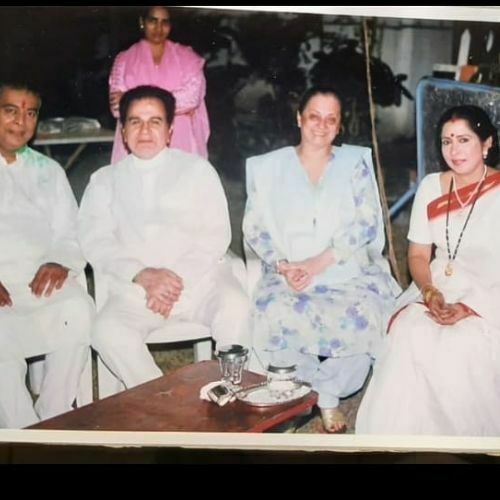Kiran Bhargava with Late Dilip Kumar and Saira Banu