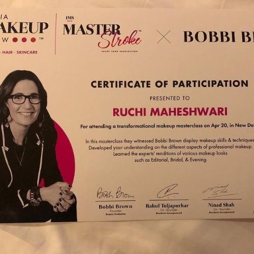 Ruchi attended a masterclass