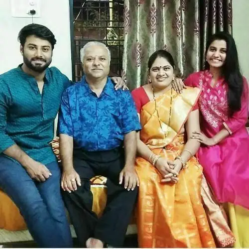 Sanchit with his family