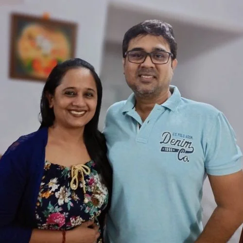 Amita with her brother