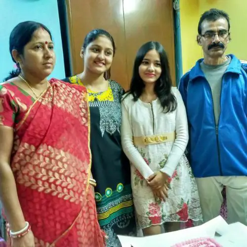Bidipta with her family