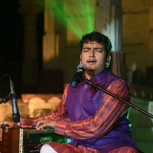 Shivam as a classical singer