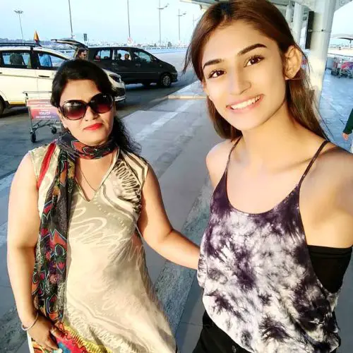Shweta with her mother