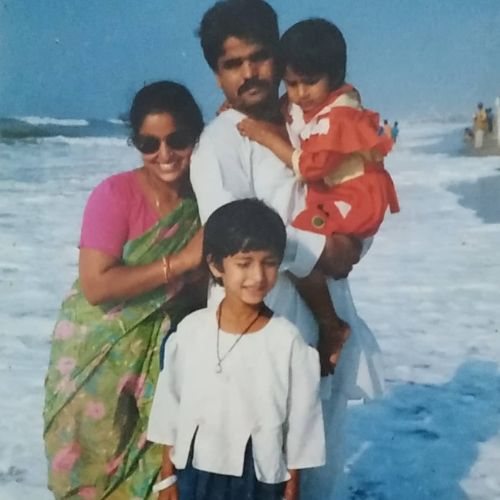 Childhood picture of Payal with his family