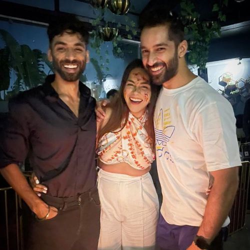 karan Vohra with his Sister and Brother
