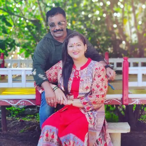 Rekha Krishnappa with her husband