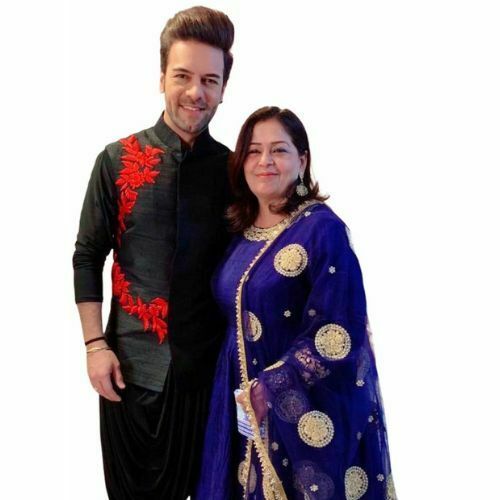 Sanjay with his mother