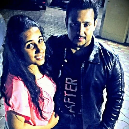 Farhad Bhiwandiwala with his sister