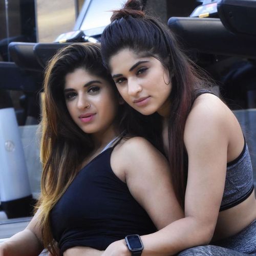 Preeti with her sister Priya Singh