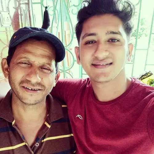 Bipul with his father