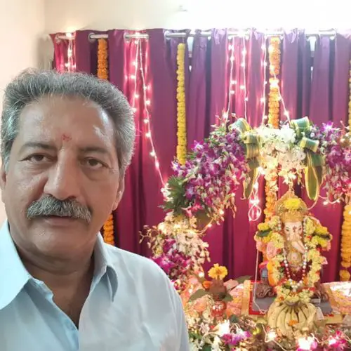 Kaushal during Ganpati Puja