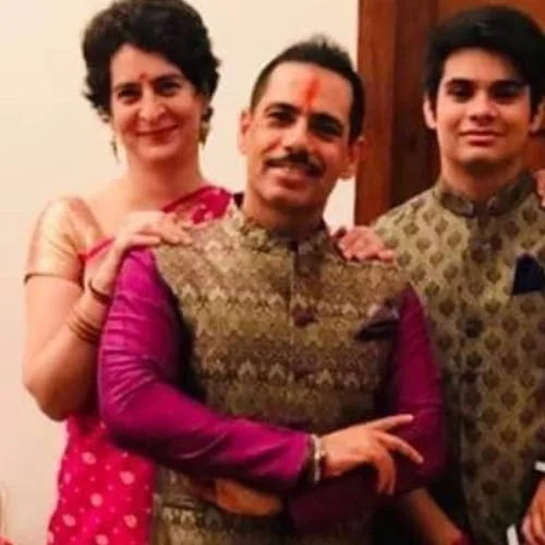 Raihan Vadra with his parents