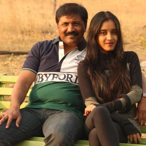 Samruddhi with her father