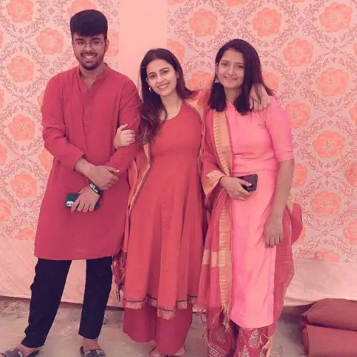 Shivani with her siblings