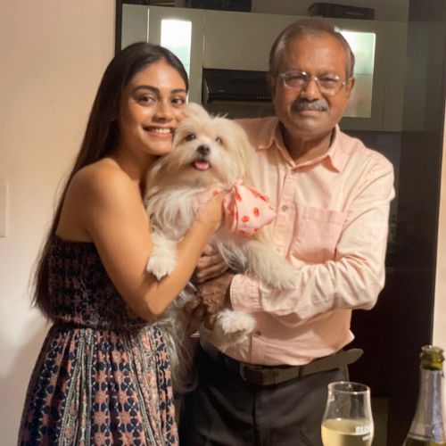 Sreejita with her father