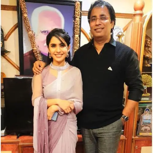 Anushka with her father