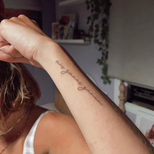Elena's sister's tattoo