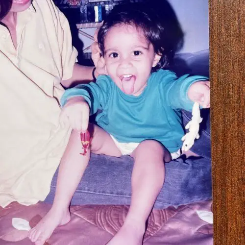 Nitya's childhood picture