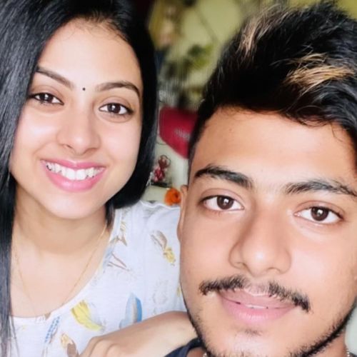 Soumi Chakraborty with her brother
