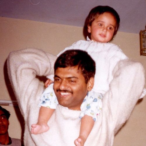 Kaveri Seth with Father