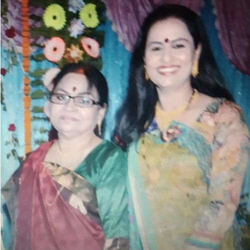 Rina Rani with her mother