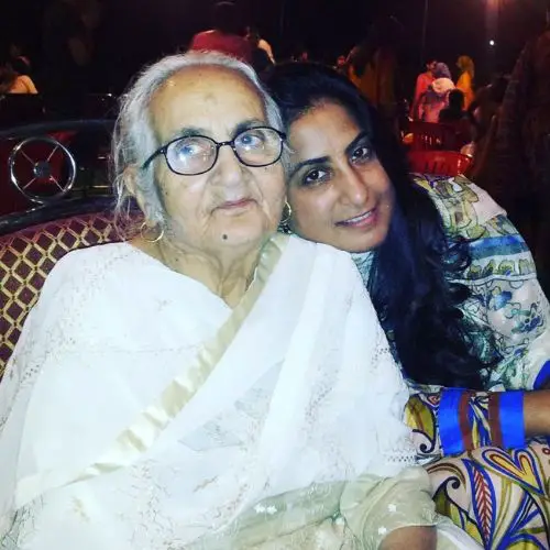 Sumaira with her grandmother
