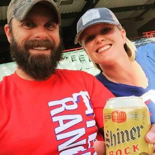 Brian Firebaugh with his wife