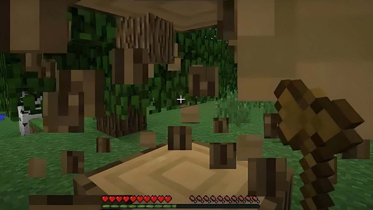 Minecraft: How to Cut Tree to Get Wood Without Any Weapon [Beginner's ...