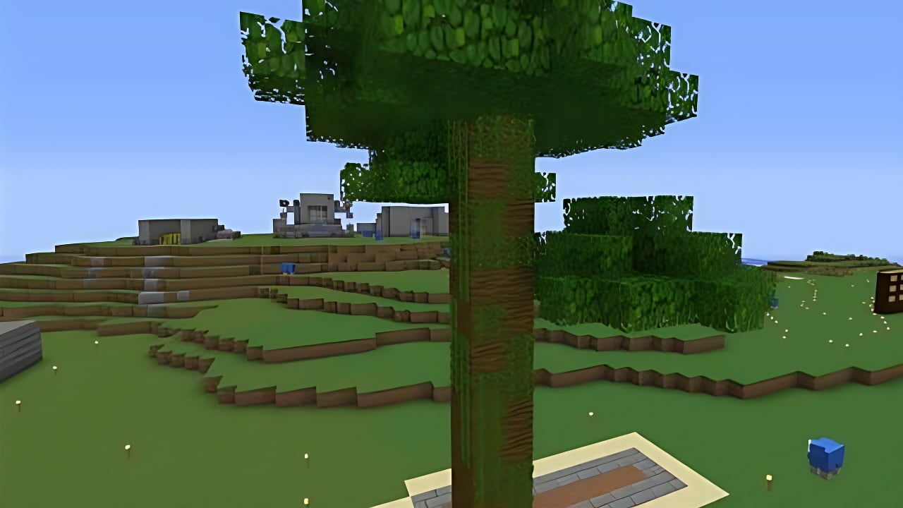 Cut Tree in Minecraft