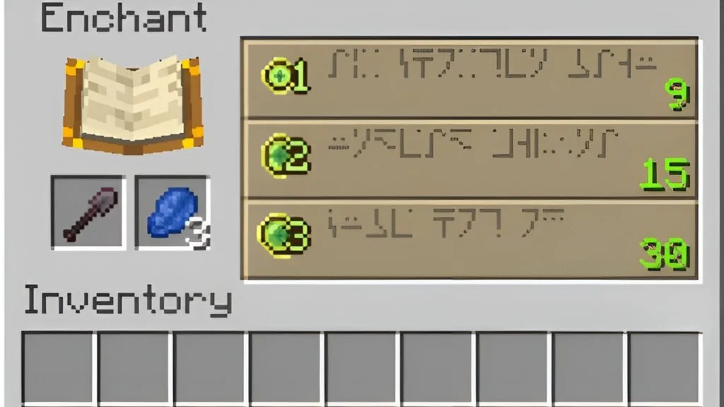 Enchant the Netherite Shovel