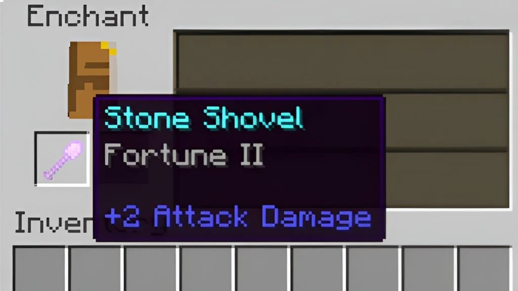 Enchant the Stone Shovel