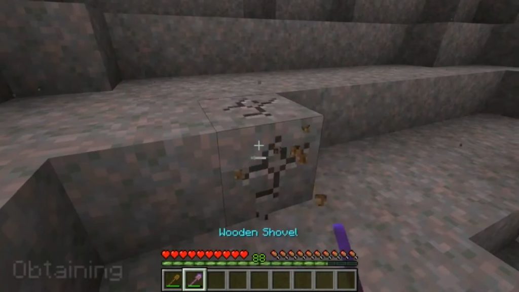 Hold a Pickaxe to Mycelium