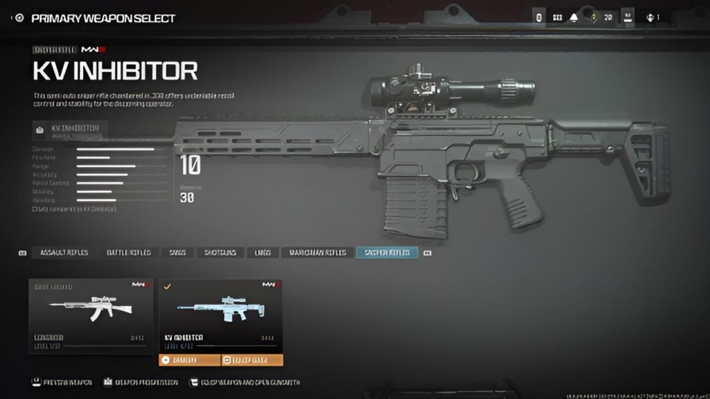Modern Warfare 3 KV Inhibitor