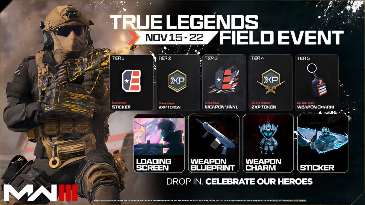 Modern Warfare 3 Rewards in the True Legends